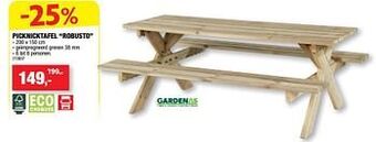 Hubo Picknicktafel robusto aanbieding