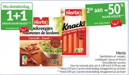 Intermarché Herta spekreepies aanbieding