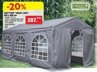 Hubo Partytenten heavy luxe aanbieding