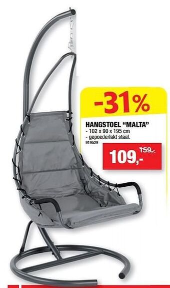 Hubo Hangstoel malta aanbieding