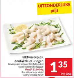 Intermarché Inktvisreepjes, -tentakels of -ringen aanbieding