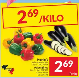 Intermarché Paprika's of Aubergines aanbieding