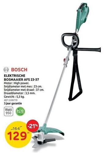 Brico Bosch elektrische bosmaaier afs 23-37 aanbieding