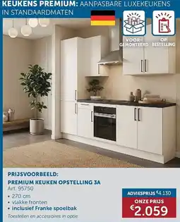 Zelfbouwmarkt Premium keuken opstelling 3A aanbieding
