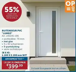Zelfbouwmarkt Buitendeur pvc lumeo aanbieding