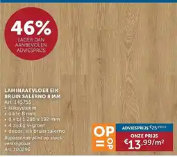 Zelfbouwmarkt Laminaatvloer eik aanbieding