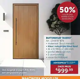 Zelfbouwmarkt Buitendeur "Duero" aanbieding