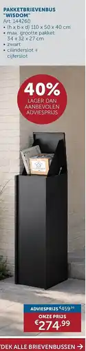 Zelfbouwmarkt Pakketbrievenbus wisdom aanbieding