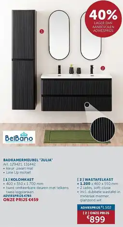 Zelfbouwmarkt Badkamermeubel julia aanbieding
