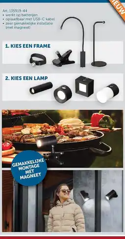 Zelfbouwmarkt Kies een frame en een lamp aanbieding
