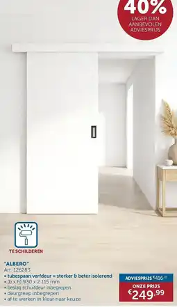 Zelfbouwmarkt Albero aanbieding