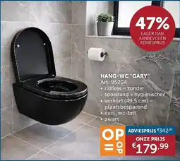 Zelfbouwmarkt Hang-wc gary aanbieding