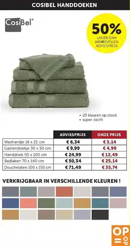 Zelfbouwmarkt Cosibel Washandje aanbieding