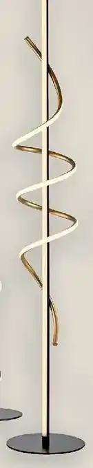 Vloerlamp zwart/ goud