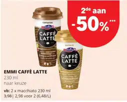 Spar Colruyt emmi cappuccino aanbieding