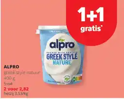 Spar Colruyt alpro greek style natuur aanbieding