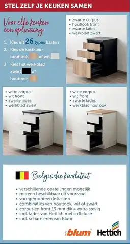 Zelfbouwmarkt Stel zelf je keuken samen aanbieding
