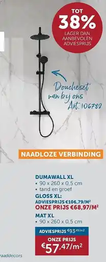 Zelfbouwmarkt Dumawall xl aanbieding