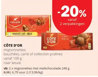 Côte d'or mignonnettes