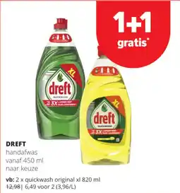 Spar Colruyt Dreft handafwas aanbieding