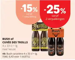 Spar Colruyt Bush of cuvée des trolls aanbieding