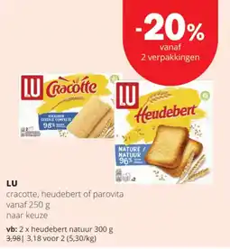 Spar Colruyt lu cracotte heudebert of parovita aanbieding