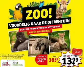 Zoo! Voordelig naar de Dierentuin