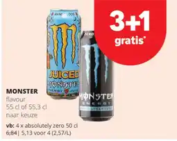 Spar Colruyt Monster energy aanbieding