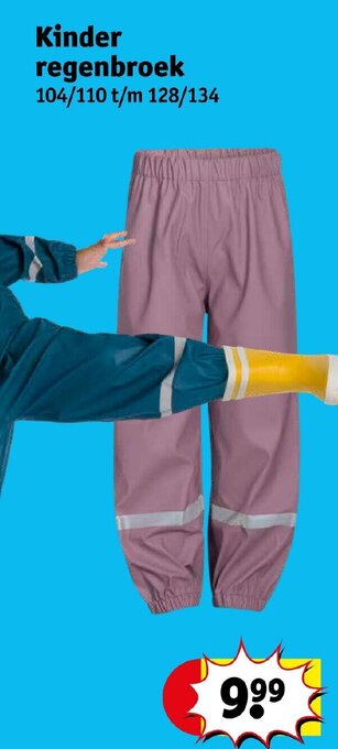 Kruidvat Kinder regenbroek aanbieding