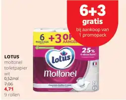 Spar Colruyt lotus moltonel toilet papier aanbieding