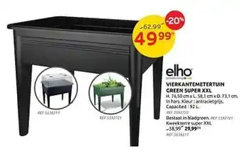 Brico Vierkantemetertuin green basics super xxl elho aanbieding