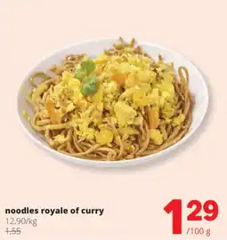 Spar Colruyt Noodles royale of curry aanbieding