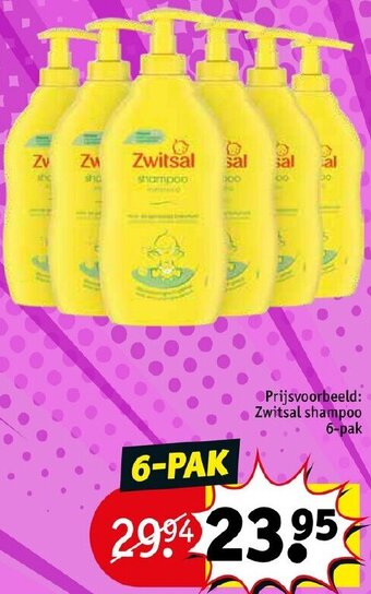 Kruidvat Zwitsal shampoo 6-pak aanbieding