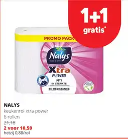 Spar Colruyt Nalys keukenrol xtra power aanbieding