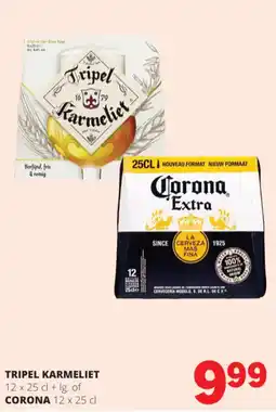 Spar Colruyt Tripel karmeliet + corona aanbieding