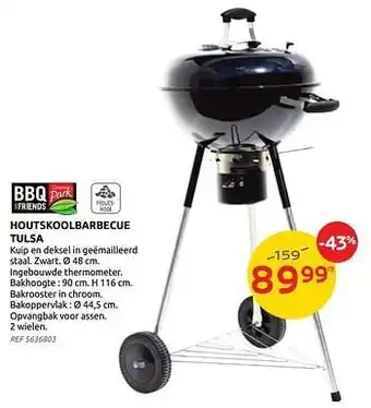 Brico Bbq+friends houtskoolbarbecue tulsa aanbieding