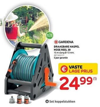 Brico Draagbare haspel hose reel 30 aanbieding