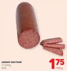 Spar Colruyt salami met look aanbieding