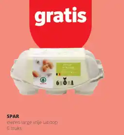 Spar Colruyt Eieren large vrije uitloop aanbieding