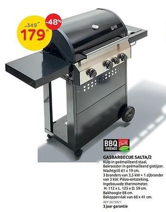Brico Gasbarbecue salta-2 aanbieding