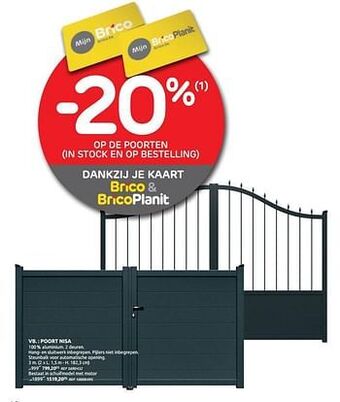 Brico Poort nisa aanbieding