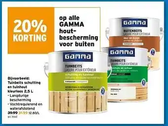 GAMMA Tuinbeits schutting en tuinhout kleurloos aanbieding