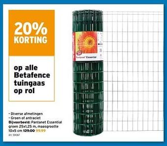 GAMMA Pantanet essential groen aanbieding