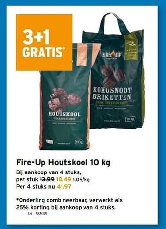 GAMMA Fire-up houtskool aanbieding