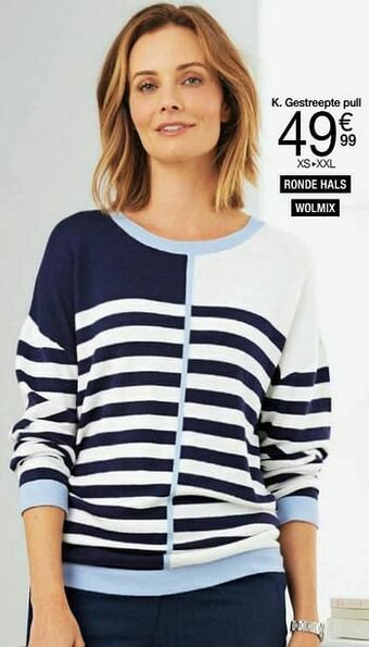 Damart Gestreepte pull aanbieding