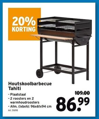 GAMMA Houtskoolbarbecue tahiti aanbieding