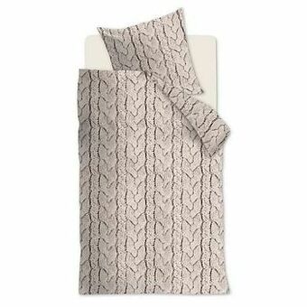 Leen Bakker Ambiante dekbedovertrek Lars off-white 140x200/220 cm - Leen Bakker aanbieding
