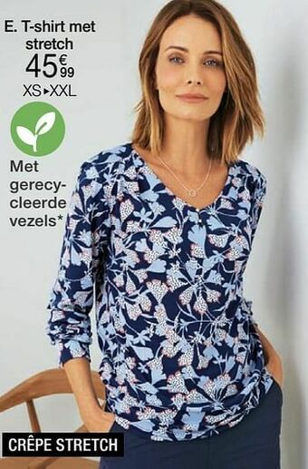 Damart T-shirt met stretch aanbieding