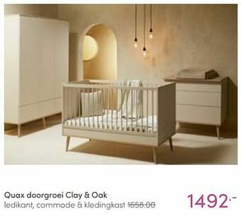 Baby & Tiener Quax doorgroei clay + oak aanbieding