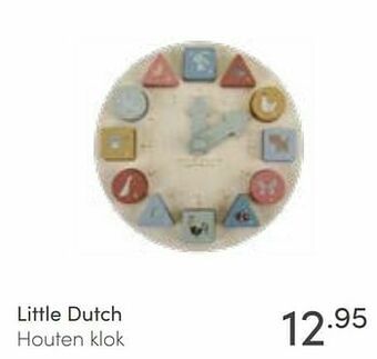 Baby & Tiener Little dutch houten klok aanbieding